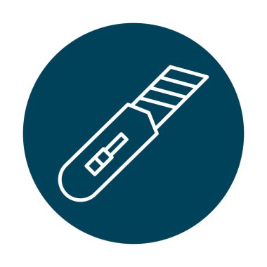 Cutter simgesinin vektör illüstrasyonu  