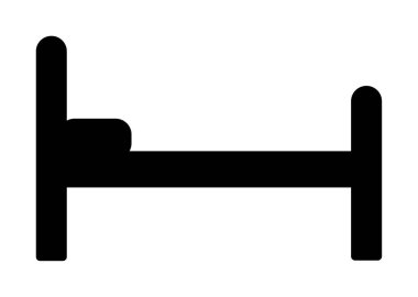 yatak ağı ikonu vektör illüstrasyonu