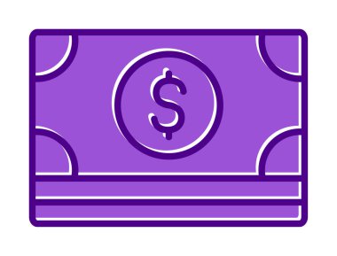 Basit ödeme finans simgesi, vektör illüstrasyonu