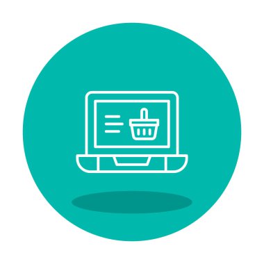 Projeniz için çevrimiçi alışveriş simgesi