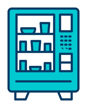 Otomat Web simgesi, vektör illüstrasyonu 