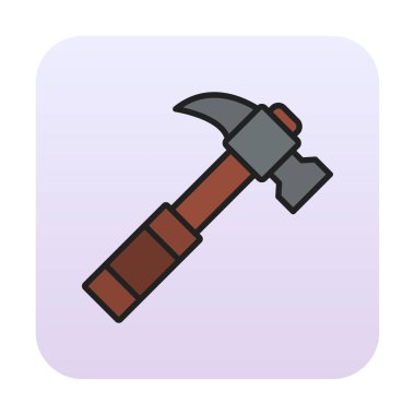 Çekiç ikonu vektör illüstrasyonu