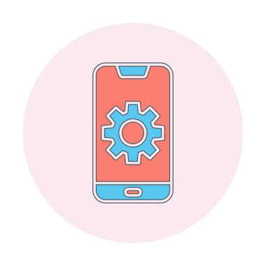 Mobil Ayar Simge vektör çizimi