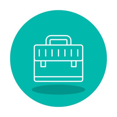 evrak çantası simgesi izole edilmiş web illüstrasyonu