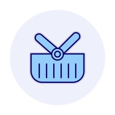 boş alışveriş sepeti vektör çizimi