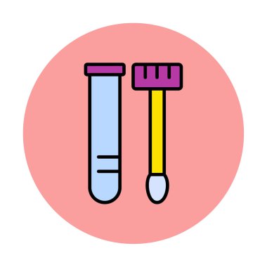 Örnek test web simgesi, vektör illüstrasyonu