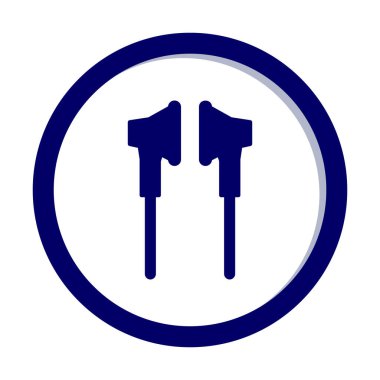 Kulaklık simge vektör çizim