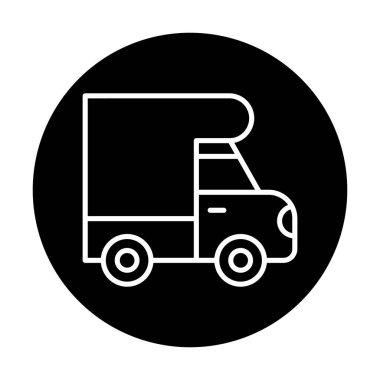 Van düz vektör simgesi