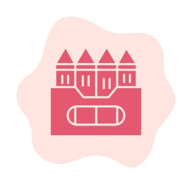 Basit Boya Simgesi, vektör illüstrasyonu