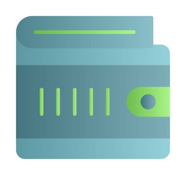 wallet icon, vector illustration simple design