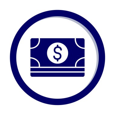 Basit ödeme finans simgesi, vektör illüstrasyonu