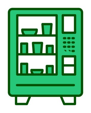 Otomat Web simgesi, vektör illüstrasyonu 