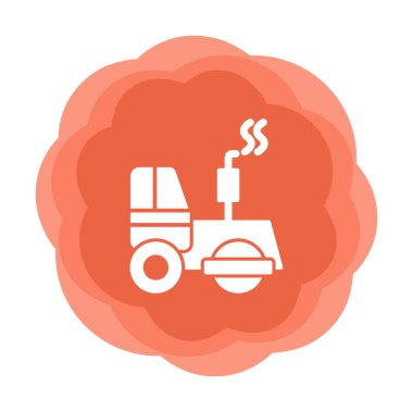 yol silindiri simgesi, modern vektör illüstrasyon tasarımı