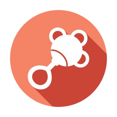 Çıngırak modern simgesinin vektör çizimi