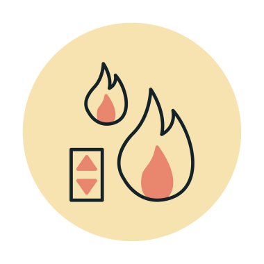 Sıcaklık Denetim simgesi, vektör resimleme 