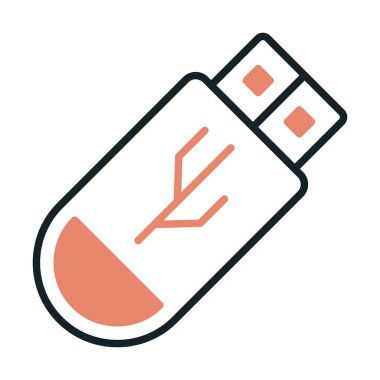 Web için usb flash simgesi.