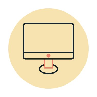 Ekran simgesi vektör illüstrasyonunu izle