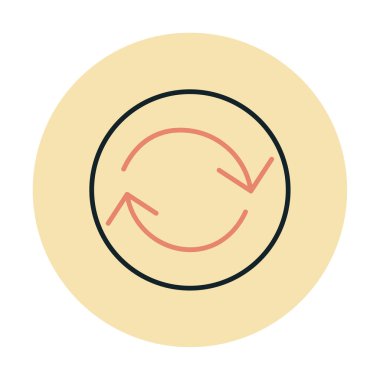 Modern simgenin vektör illüstrasyonu              