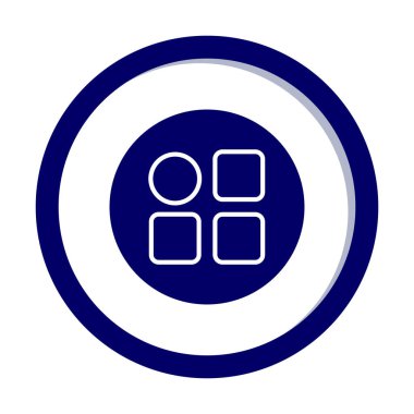 Menü web simgesi, vektör çizim