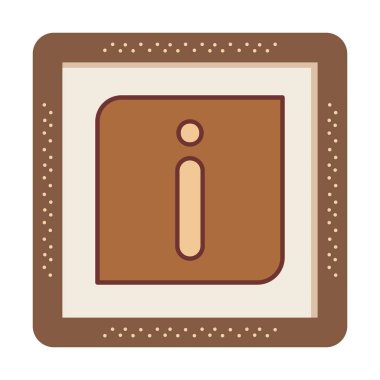 bilgi simgesi. bu daire beyaz bir arkaplanda izole edilmiş 