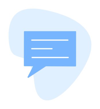 Sohbet simgesi vektör illüstrasyonu