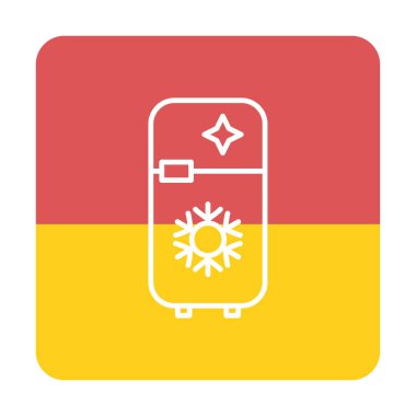 buzdolabı vektör simgesi çizelgesi çizimi