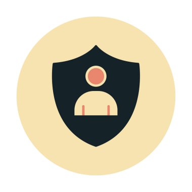 Hesap koruma simgesi vektör illüstrasyonuName