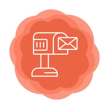 posta kutusu simgesi, vektör illüstrasyonu basit tasarım