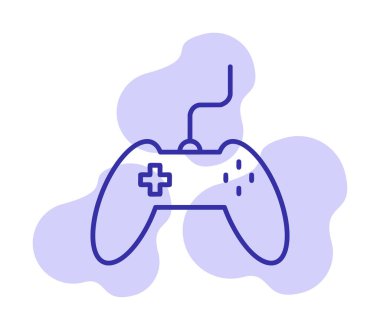 Basit bir oyun alanı simgesi, renkli kontrol simgesi. Vektör illüstrasyonu