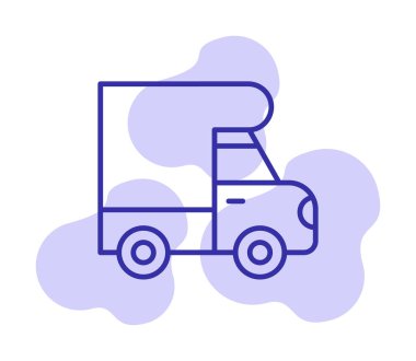 Van düz vektör simgesi