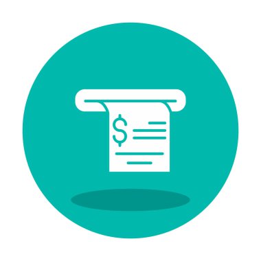 fatura simgesi, vektör illüstrasyonu basit tasarım