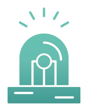 Siren simgesi vektör illüstrasyonu