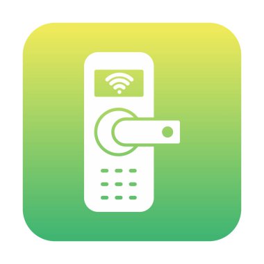 Akıllı Kapı simgesi vektör çizimi