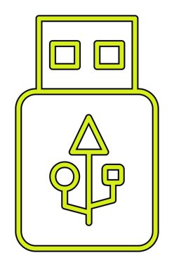 Web için usb flash simgesi.