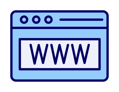 Web tarayıcı simgesi, vektör çizim
