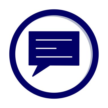 ileti ikonu vektör illüstrasyonu