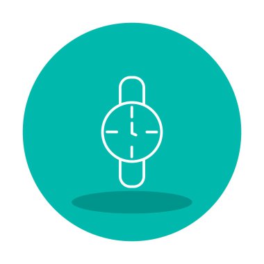 Saat, zamanlayıcı simgesi vektör çizimi 