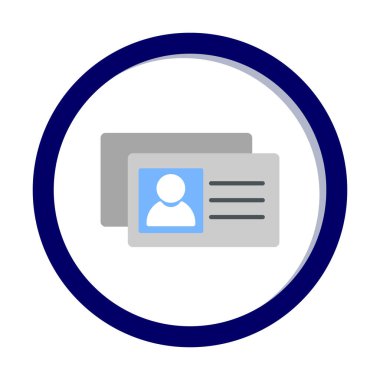 İş Kartları arka planda basit simge. 