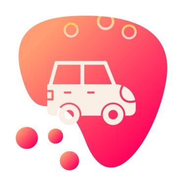 Araba düz simgesi. Vektör çizim 