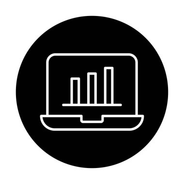 Stocks Analitik Modern Simgesinin vektör çizimi                   