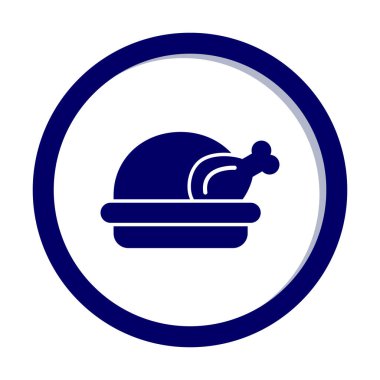 tavuk simgesi vektör illüstrasyonu