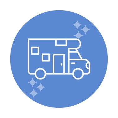 Van düz vektör simgesi