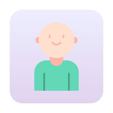 bebek oğlan simgesi, vektör illüstrasyonu