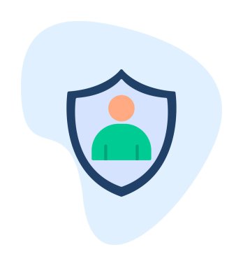 Hesap koruma simgesi vektör illüstrasyonuName