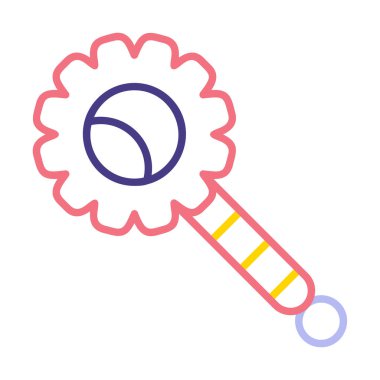 Çıngırak modern simgesinin vektör çizimi