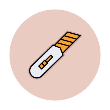 Cutter simgesinin vektör illüstrasyonu  