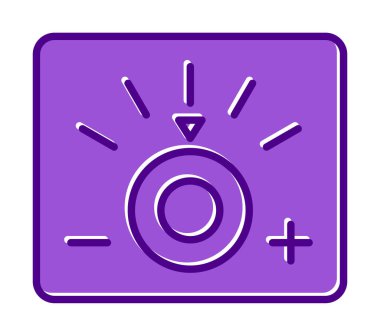 Loş simgenin vektör illüstrasyonu