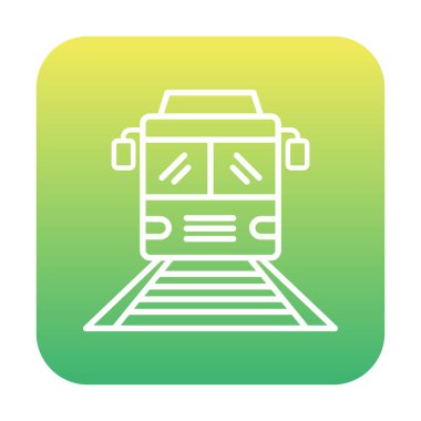 tren simgesi vektör illüstrasyonu 