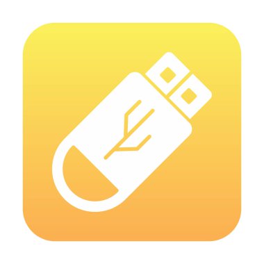Web için usb flash simgesi.