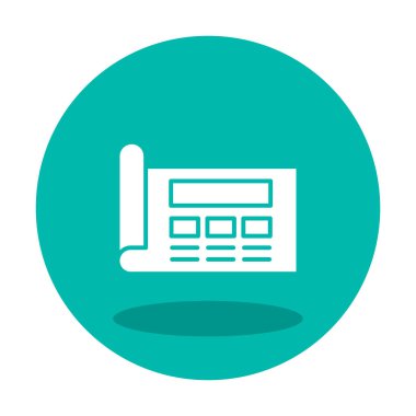 Şablon simgesi, vektör illüstrasyonu basit tasarım